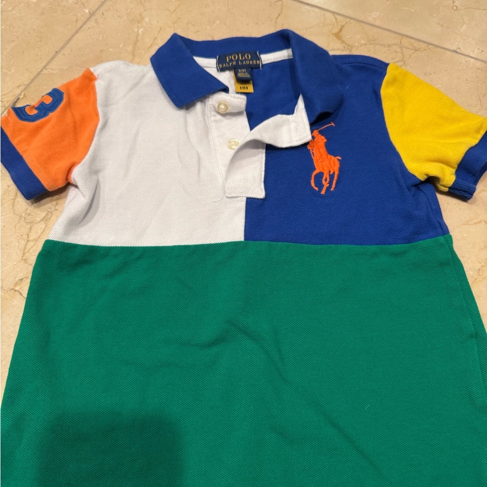 Polo by Ralph Lauren Kids Colorblock  - Blue, Green, Yellow, Orange, White 3t